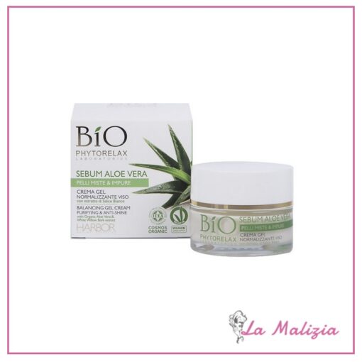 Phytorelax Bio Sebum Aloe Vera Crema Gel Normalizzante Viso 50 Ml La